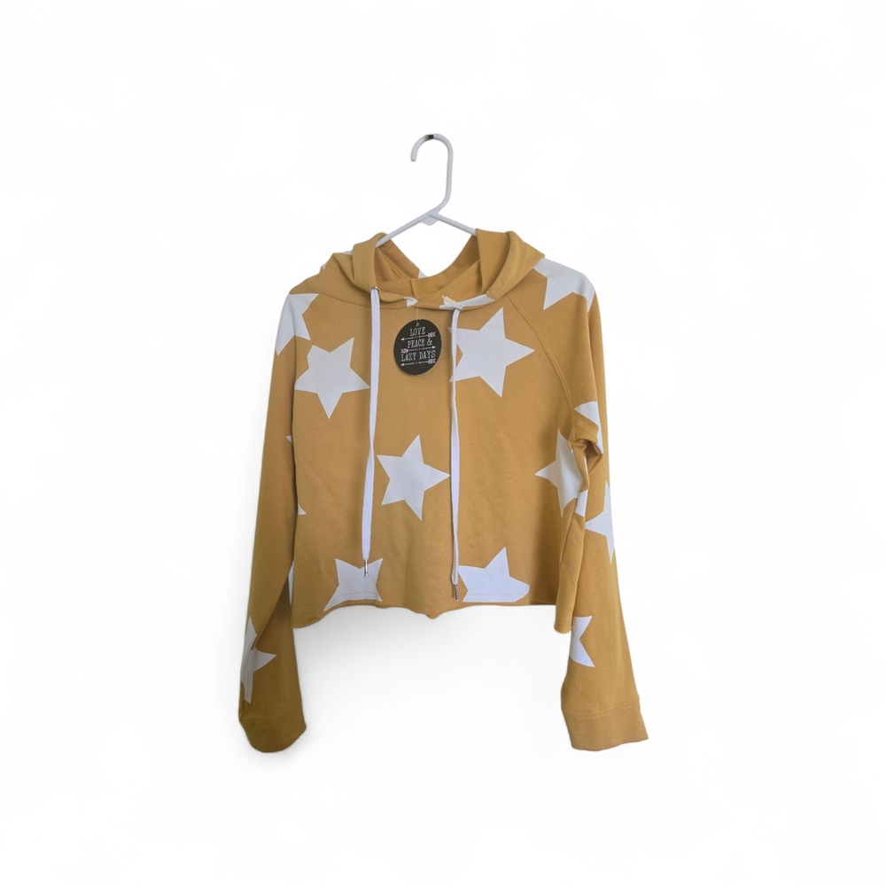 Starry Mustard/White Junior's Hoodie
